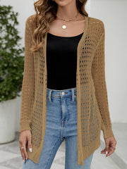 Open Front Long Sleeve Cardigan for Women