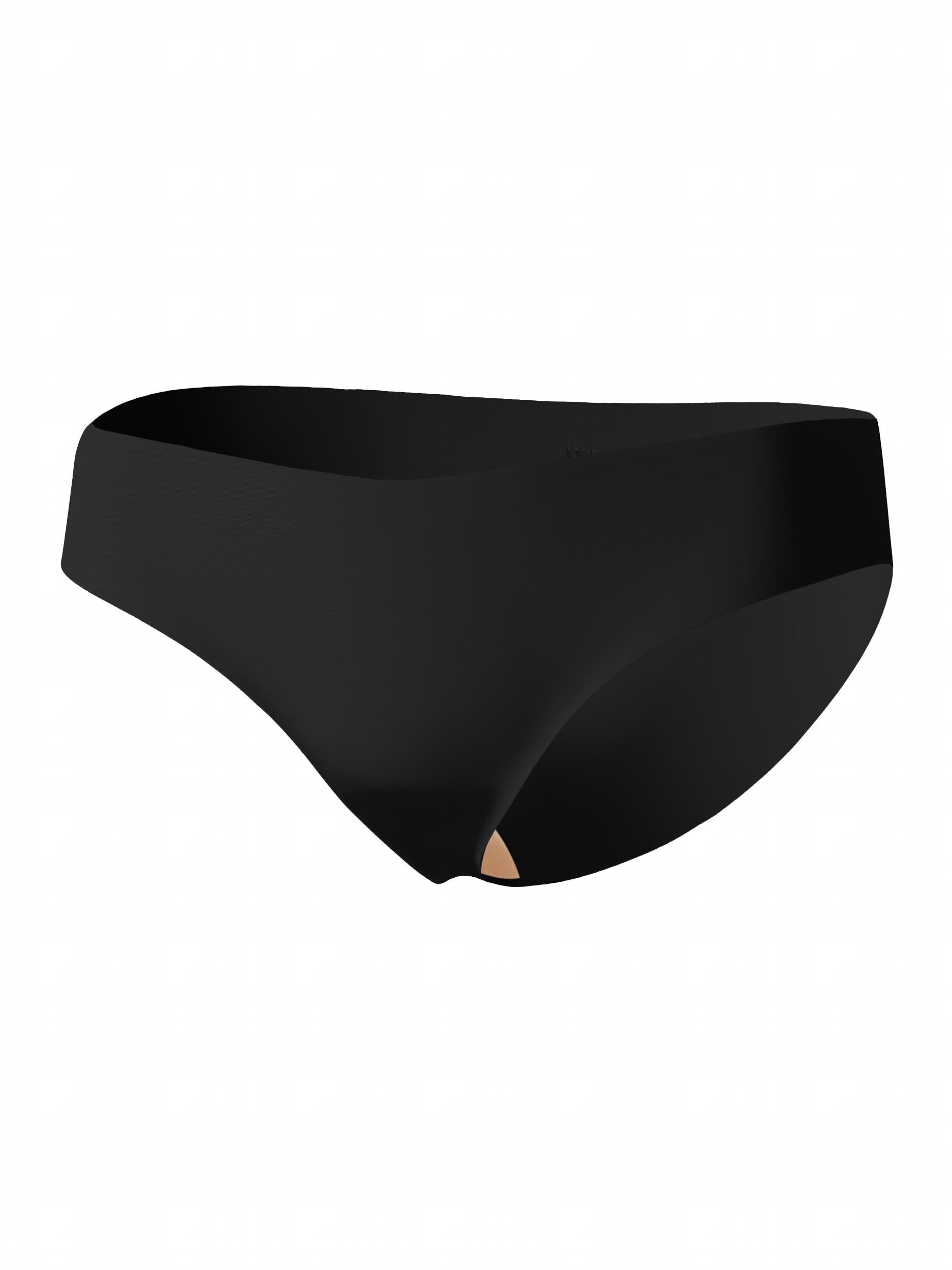 3 Pack Plus Size Seamless Briefs Set Cooling Fabric Solid 3pcs