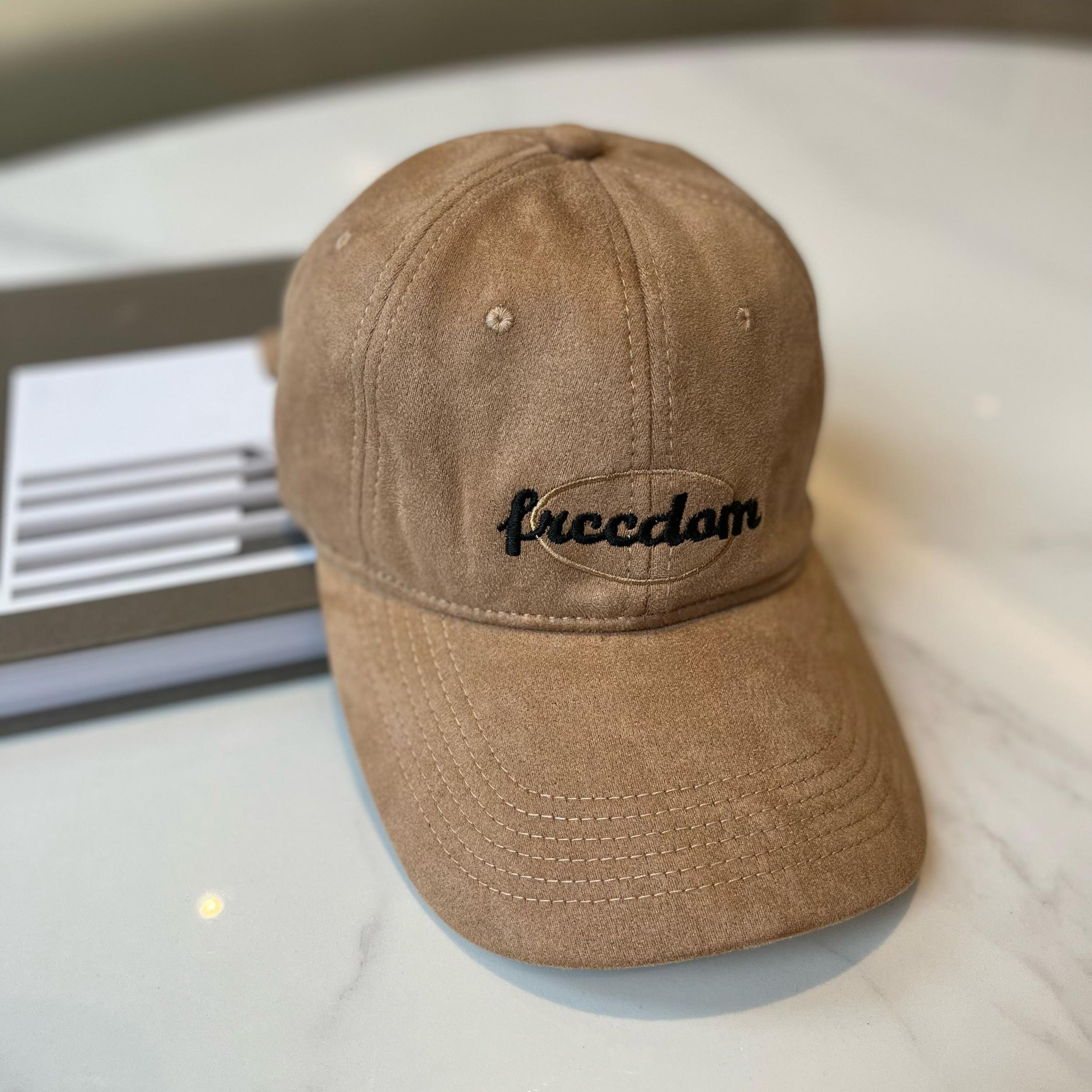 Freedom Embroidery Unisex Baseball Cap Vintage Solid Washed Dad Hats