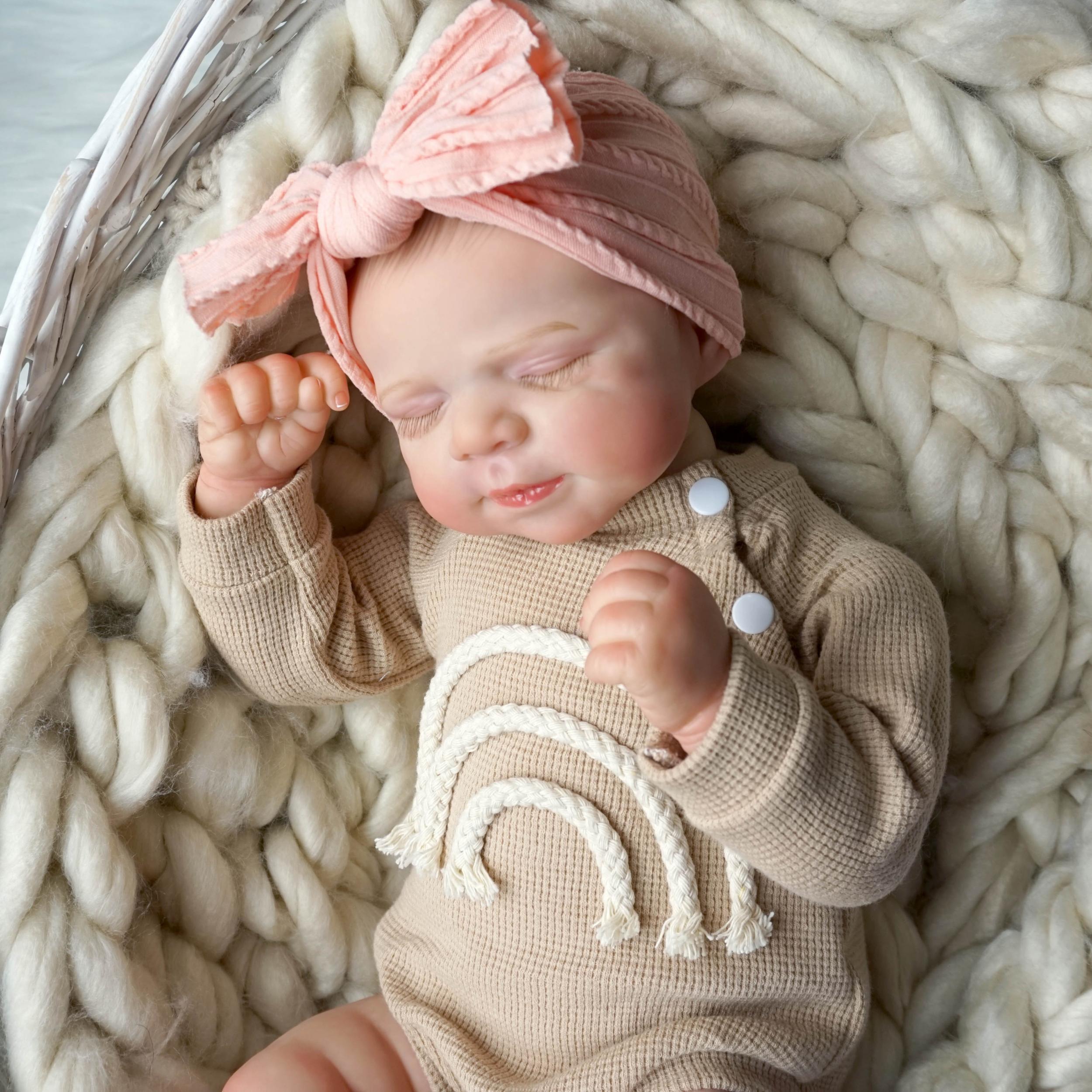 Handcrafted Reborn Youngsters Doll with Painted Hair Soft Vinyl Head