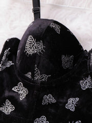 Butterfly Print Cami Corset Bustier Body Shaper