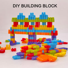 PP Material Building Block Construction Toy Plastic Toy Rocket Building Set Bull