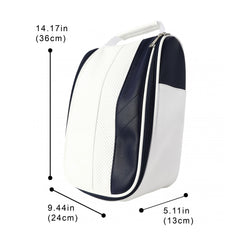 Portable Golf Shoe Bag PU Pearl Cotton Lining Carry Tote