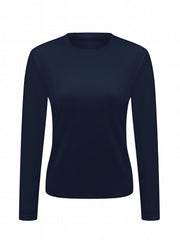 4pcs Solid Warm Round Neck T shirt Long Sleeve Thermal Running Top