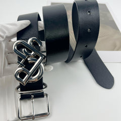 Gothic Cross Heart Leather Belt Vintage Punk Jeans Pants Belt For Women