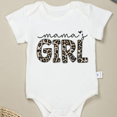 Baby Girls Mama's Girl Short Sleeve Onesie for Summer