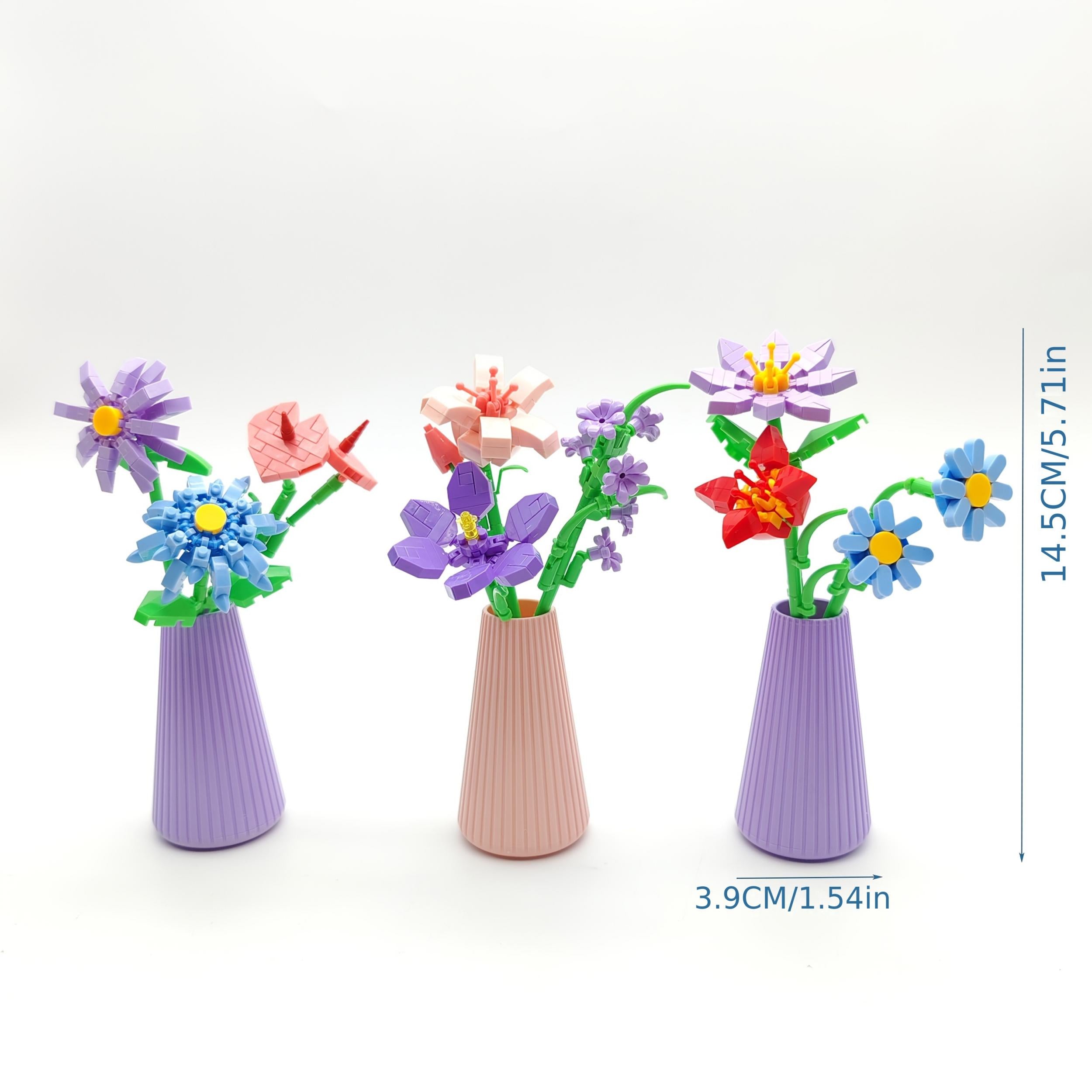 Diamond Particle Bouquet & Building Blocks Gift Set