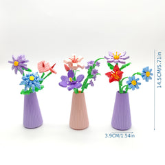 Diamond Particle Bouquet & Building Blocks Gift Set