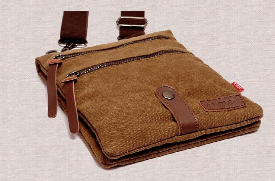 Hot Man Small Canvas Messenger Bag Men Satchels Bag