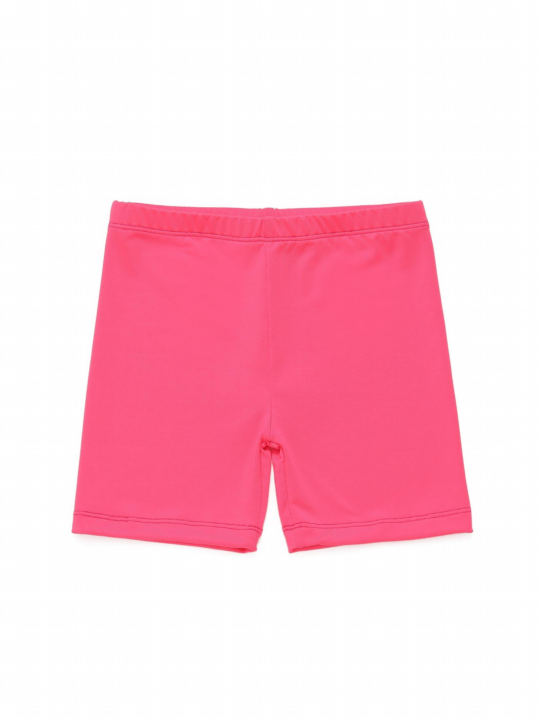 Girls Elastic Waist Short Leggings for Spring Summer