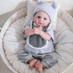 Elijah 48 Lifelike Reborn Doll with Hand Painted Details Soft Vinyl Limbs
