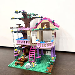 Creative Swing Villa Dream Friendship Tree House Building Block Model