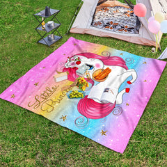 Cartoon Animal Print Picnic Mat Lightweight Waterproof Sandproof