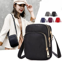 Women Crossbody Bag Zipper Shoulder Bag Handbag Wrist Purse