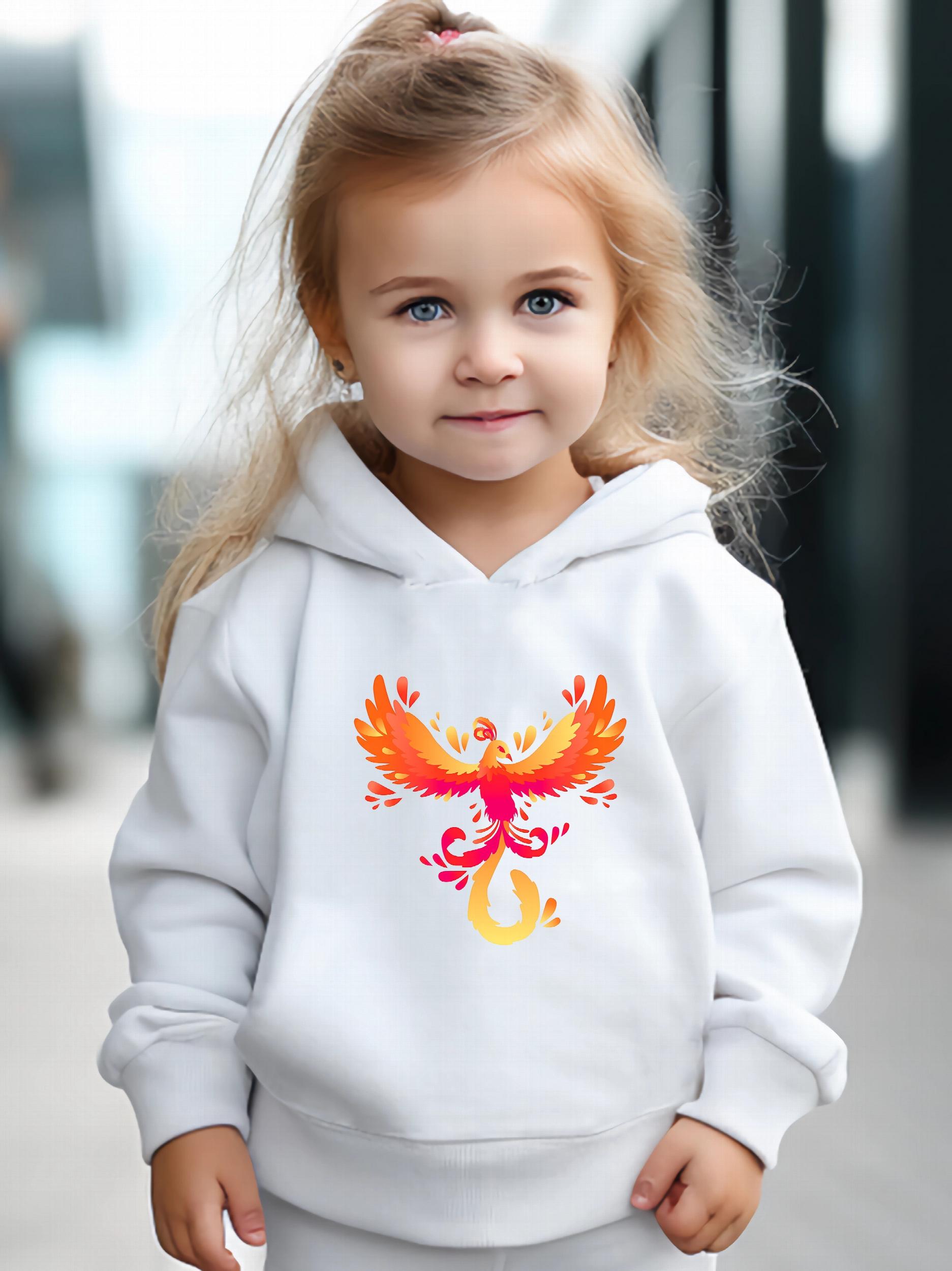 Phoenix Print 2pcs Girls Sports Outfits - Spring/Fall Outdoor Gift