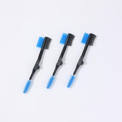 Portable Eyebrow Eyelash Brush Dual Comb Extension Brush