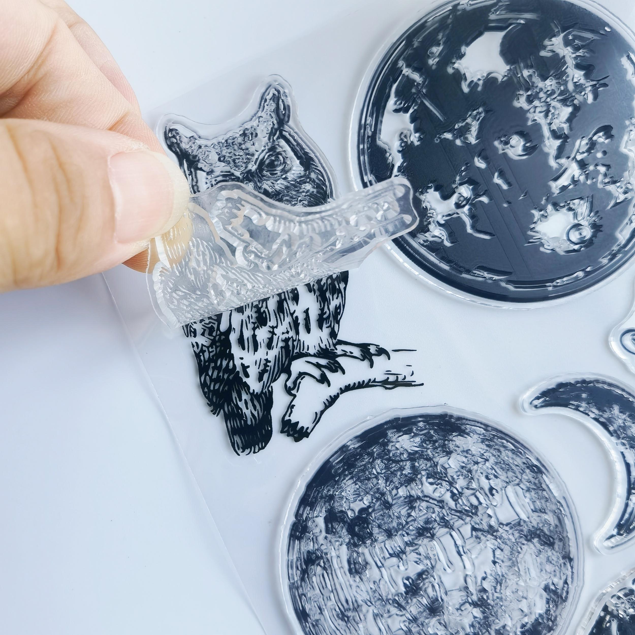 Moon Hand Clear Stamps Reusable Stationery Cartoon Stamps For Card Making