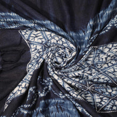 Boho Print Scarf Vintage Geometric Tassel Shawl