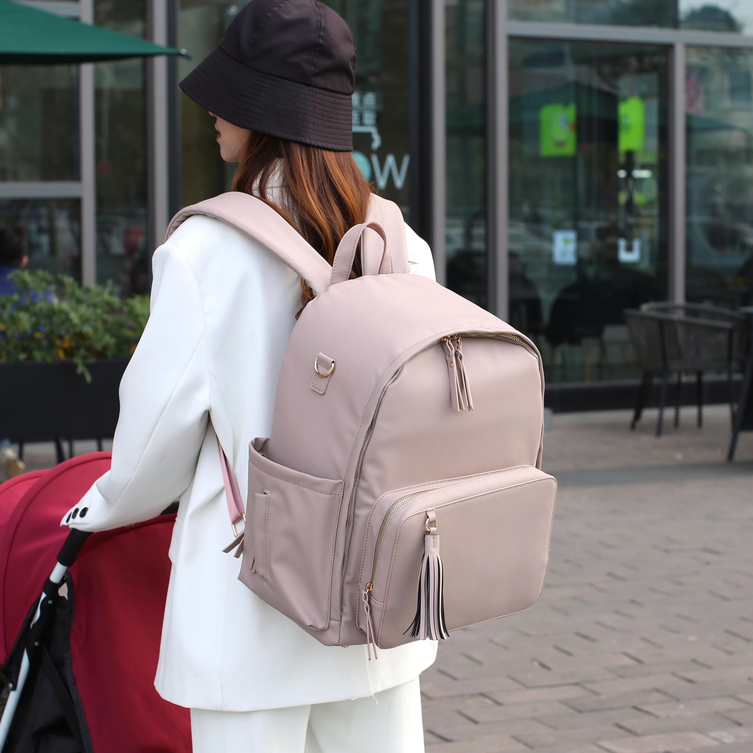 Multifunctional Mommy Bag Large Capacity Lightweight Waterproof Backpack