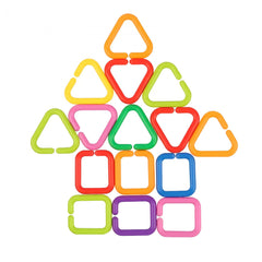 Geometric Chain Buckle Building Toy Set of 35 Educational Gift for Kids