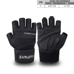 Non Slip Workout Gloves with Wrist Wraps Full Palm Protection