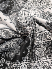 Paisley Pattern Drawstring Sweatpants Loose Fit Pants Men's Casual Joggers