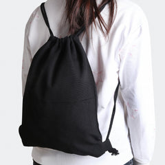 Canvas Drawstring Backpack for Outdoor Sport Riding & Hiking