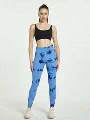 Tie Dye Leggings Sports Fitness Yoga Running Trousers Women's Activewear