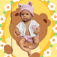33cm Full Silicone Reborn Baby Doll Handcrafted Look Lifelike Soft Touch