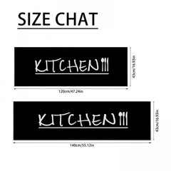 Long Strip Non-slip Kitchen Rug 43x120cm