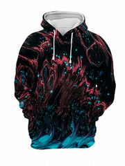 Colorful Novelty Print Hoodie Men's Graphic Pullover Hooded Sweatshirt