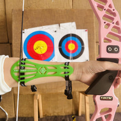 Adjustable Archery Arm Guard with 2 Straps