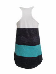 Casual Loungewear Dress Colorblock Tank Nightdress