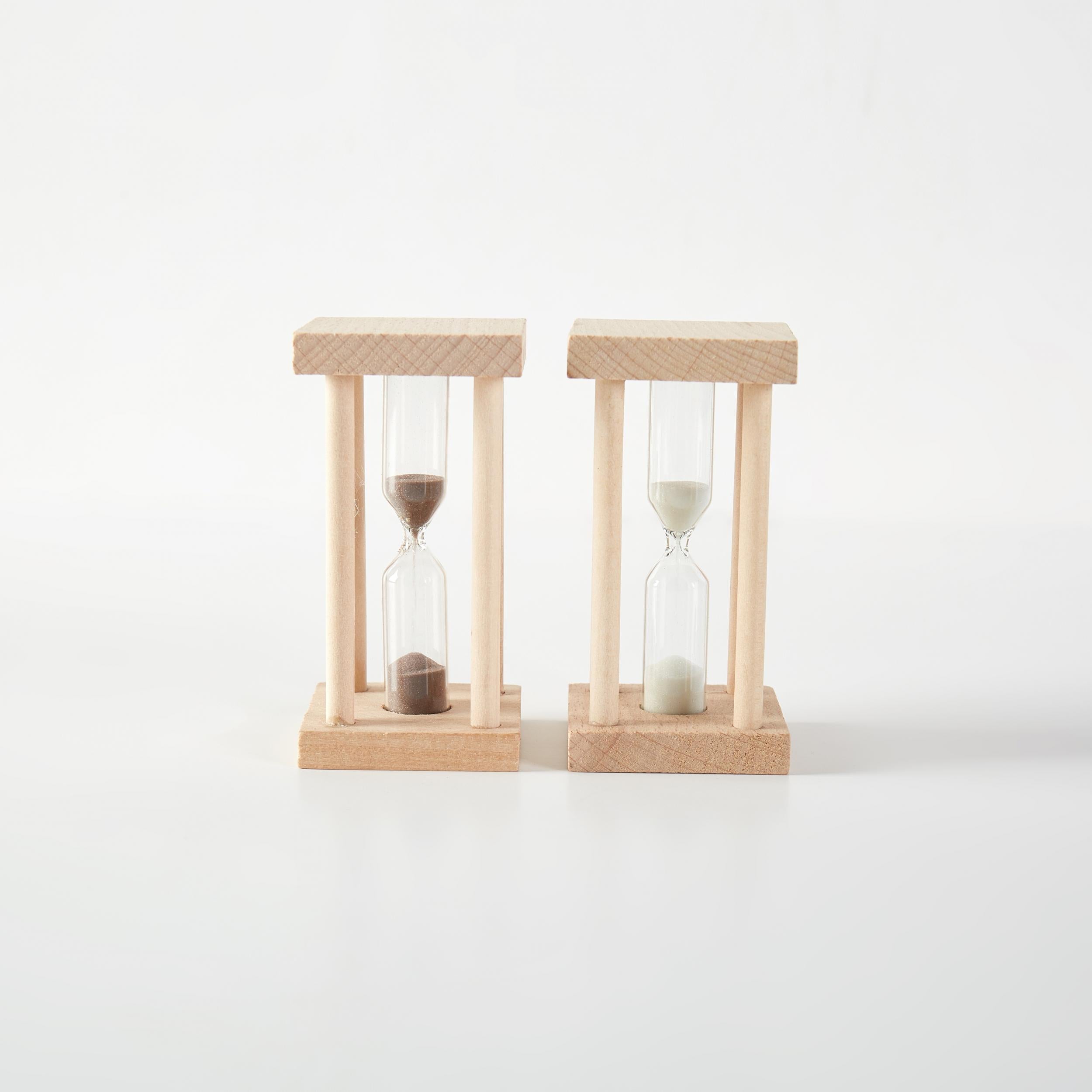 Wooden Retro Hourglass Timer for Time Management
