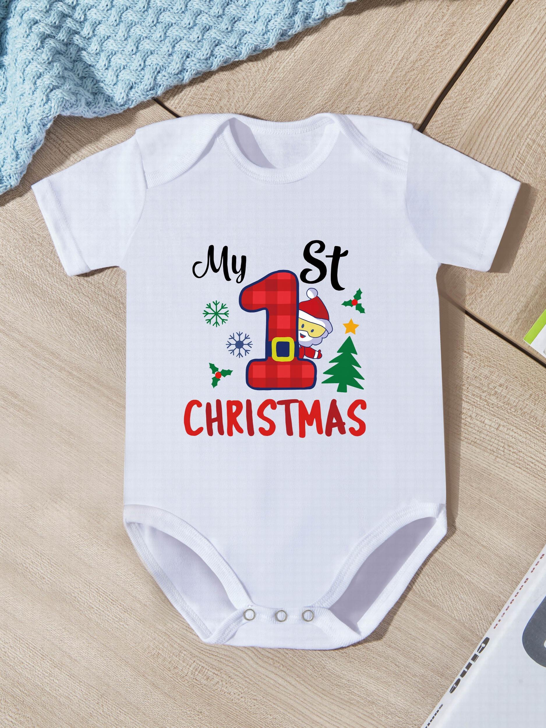 Cartoon Letter Print Short Sleeve Romper for Newborn Baby