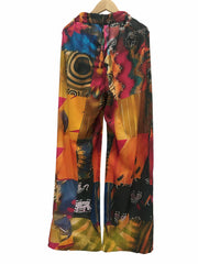 Boho Style Men's Loose Straight Leg Pants for Beach Vacation