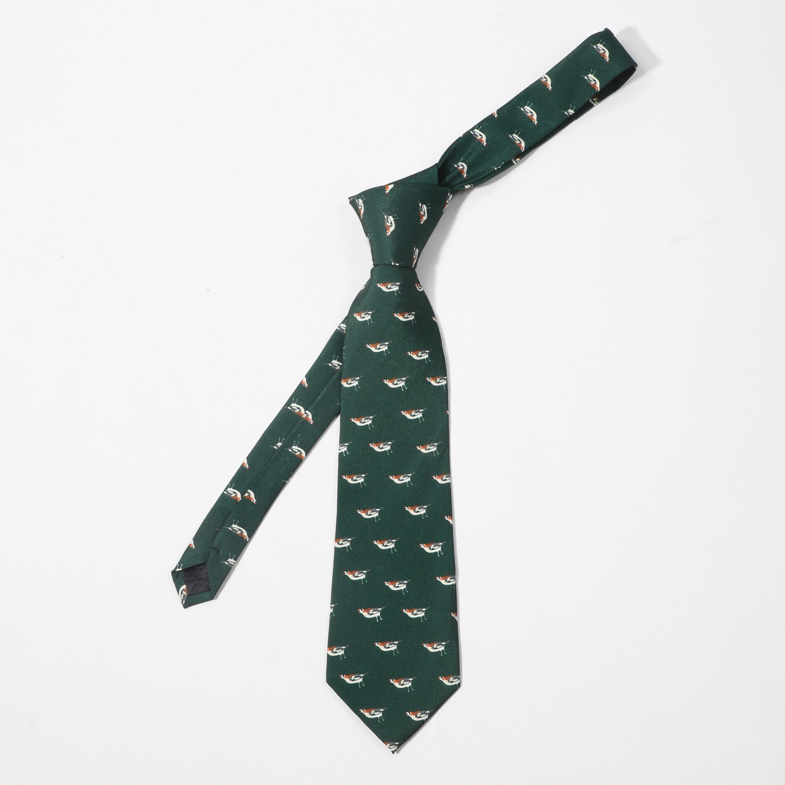 Men's Bird Pattern Tie For Party