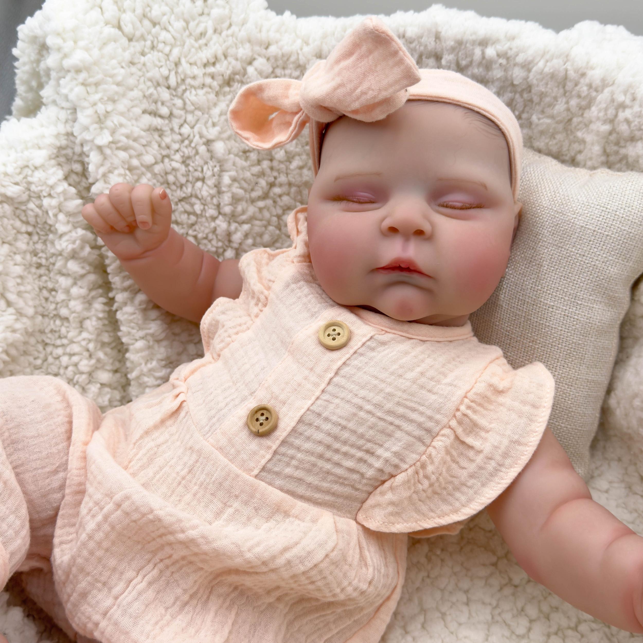 iCradle Anime Themed 19 Inch Reborn Lifelike Doll with Hand Painted Hair