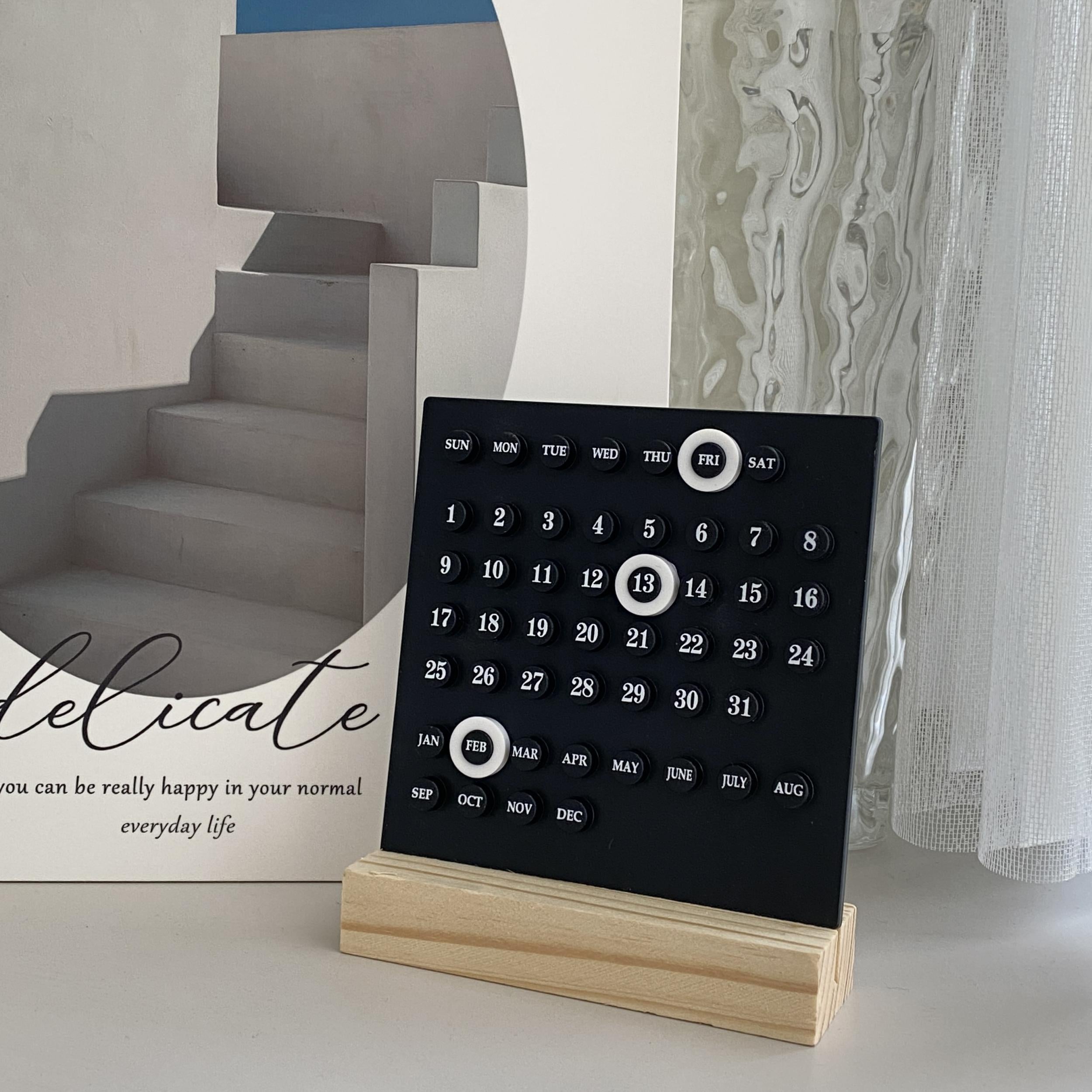 DIY Desktop Calendar Office Decoration Holiday Calendar