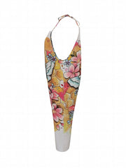 Bee & Floral Print Cami Jumpsuit