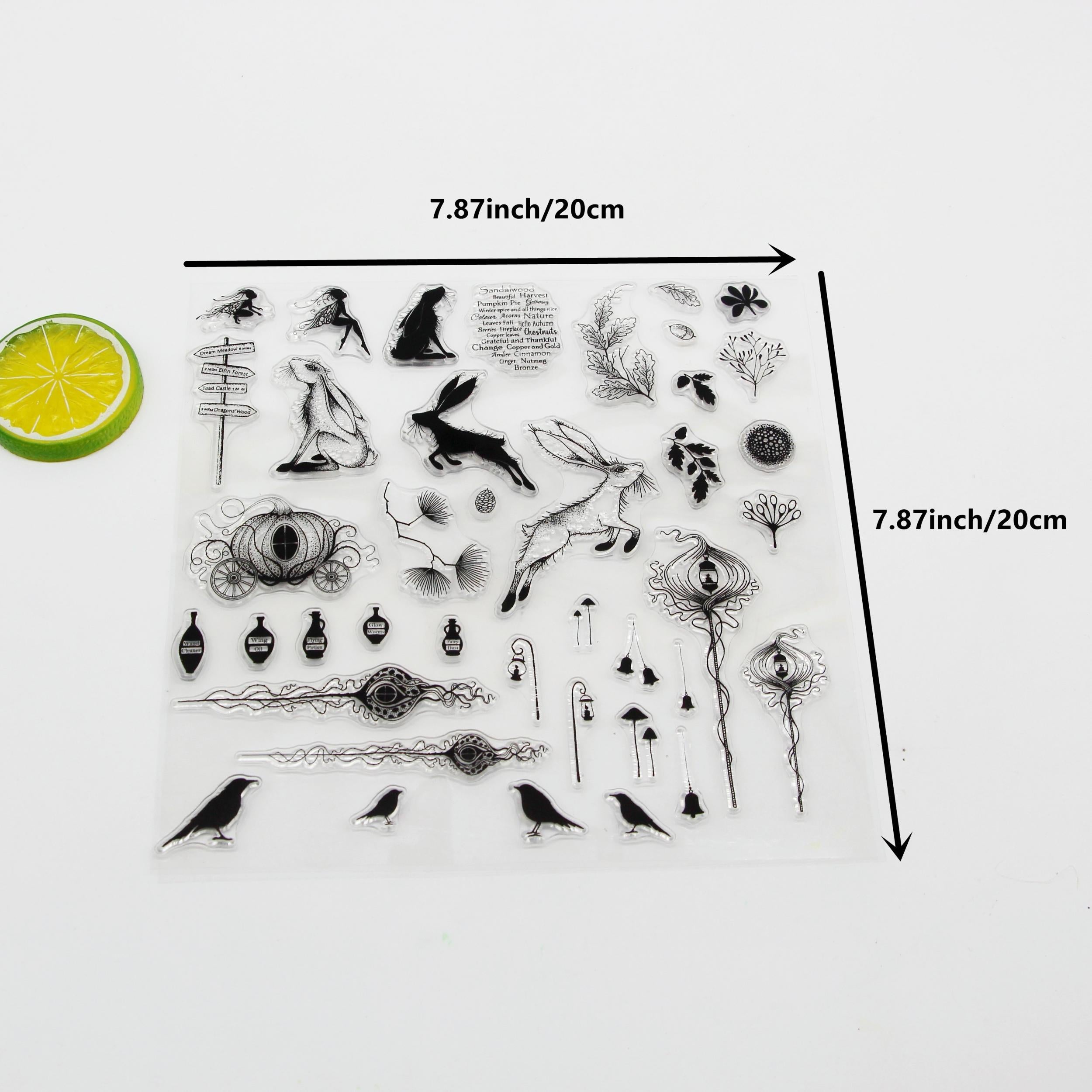 Adorable Rabbit Silicone Stamp for Creative Memories
