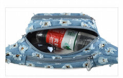Lace Denim Waist Pack Female Fanny Pack Lady's Belt Women Travel Messenger Chest