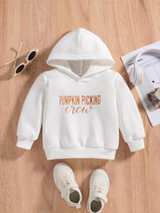 PUMPKIN PICKING CREW Baby Hooded Sweatshirt Spring Fall Outdoor