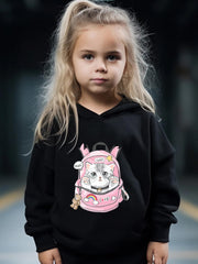 Kitty School Bag Print Girls Outfits 2pcs Spring Fall Sports Gift