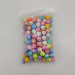 Acrylic Candy Color Beads with Bright Surfaces