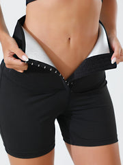 High Waist Yoga Sauna Sweat Shorts Women's Activewear
