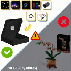 Mini Led Lights for 10343 Orchid Light Building Blocks, No Batteries