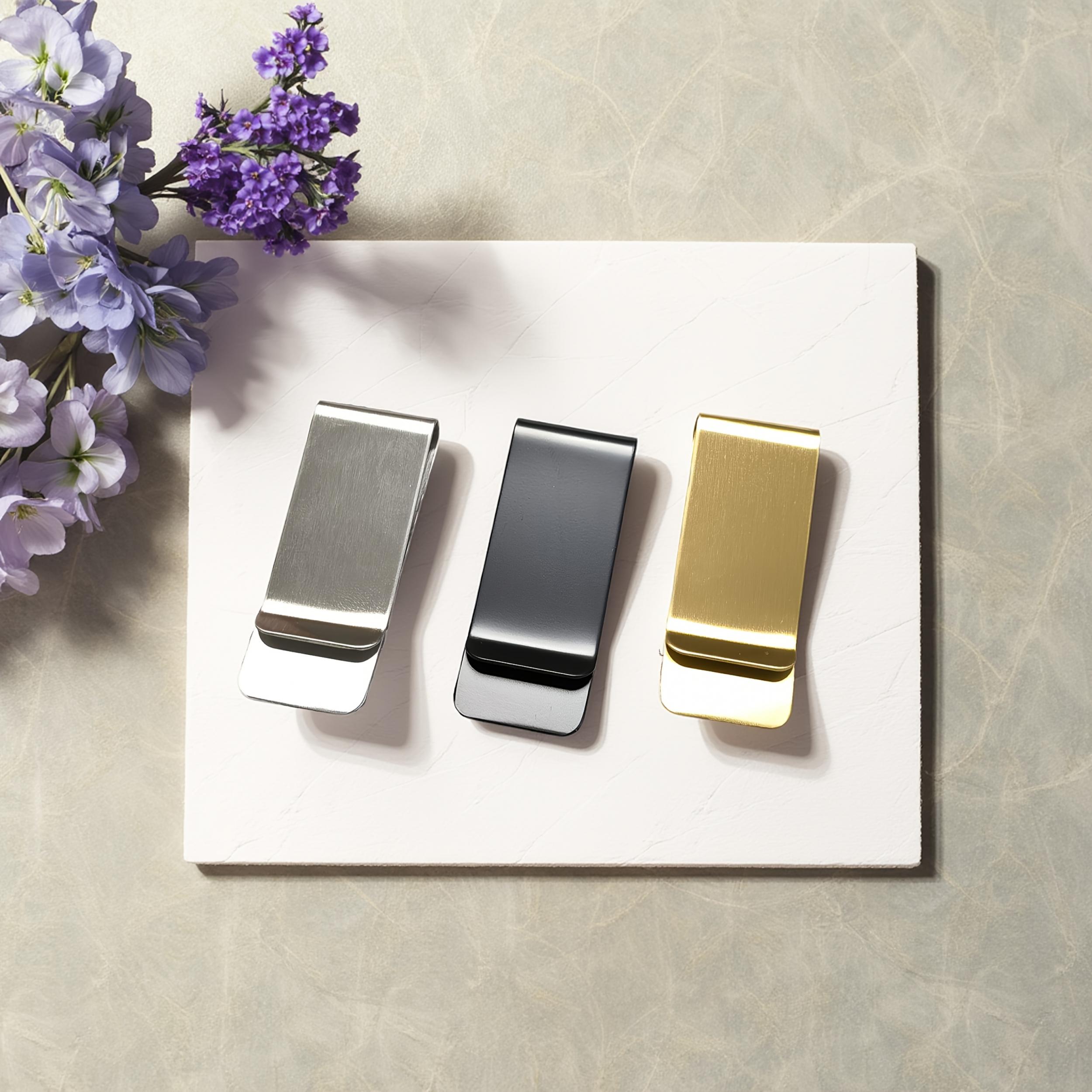 Personalized Stainless Steel Money Clip with Engraved Name