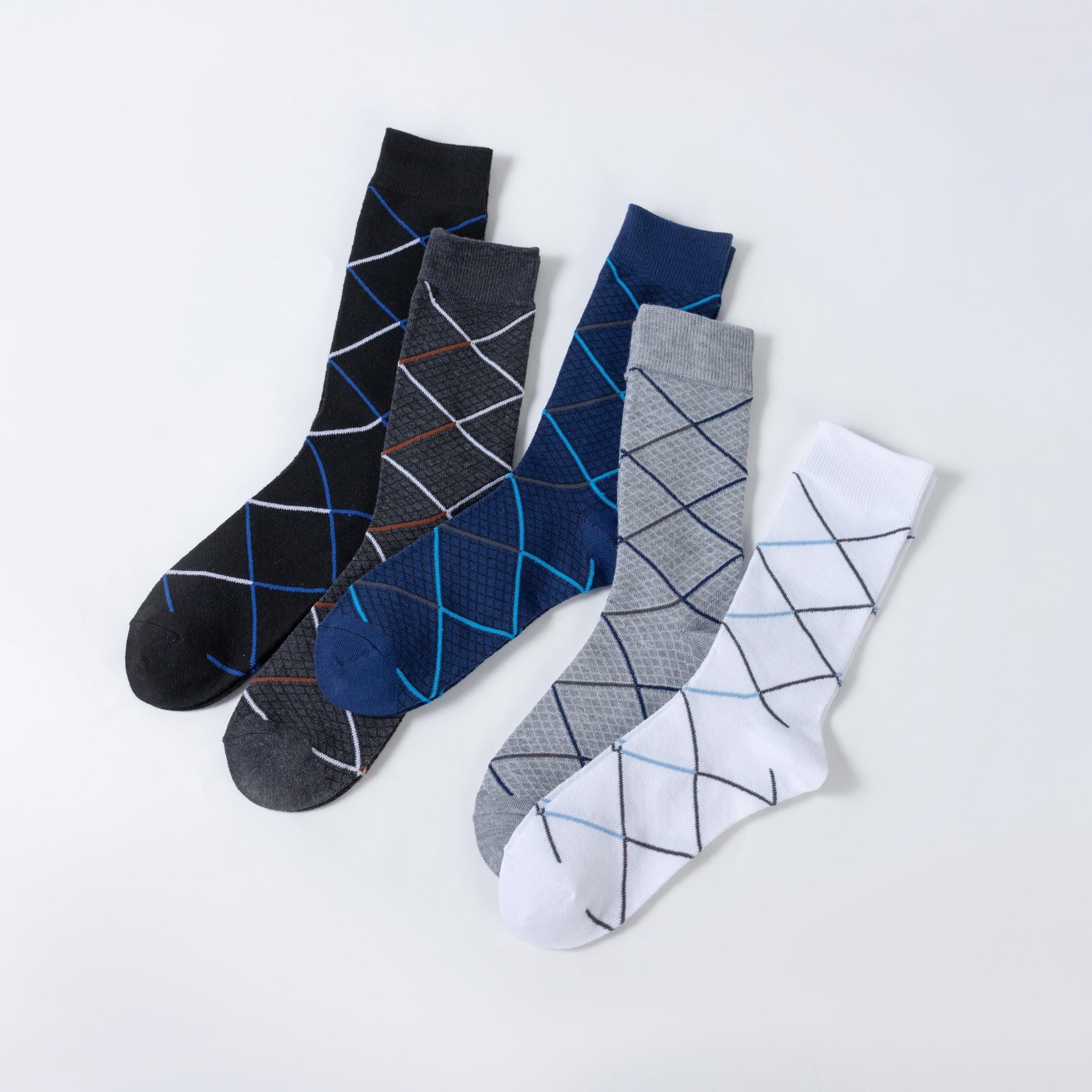 Antibacterial Crew Socks Men's Business Socks All Seasons