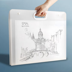 4K Waterproof Drawing Storage Bag Snap Clip Art Sketch Work Collection